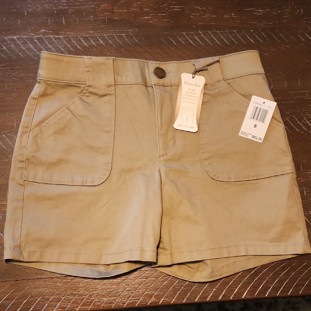 Women’s Tan Utility Bermuda Shorts - Flex-Fit